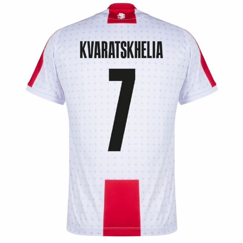 2024 Georgia KVARATSKHELIA #7 Euro Cup Home Football Jersey