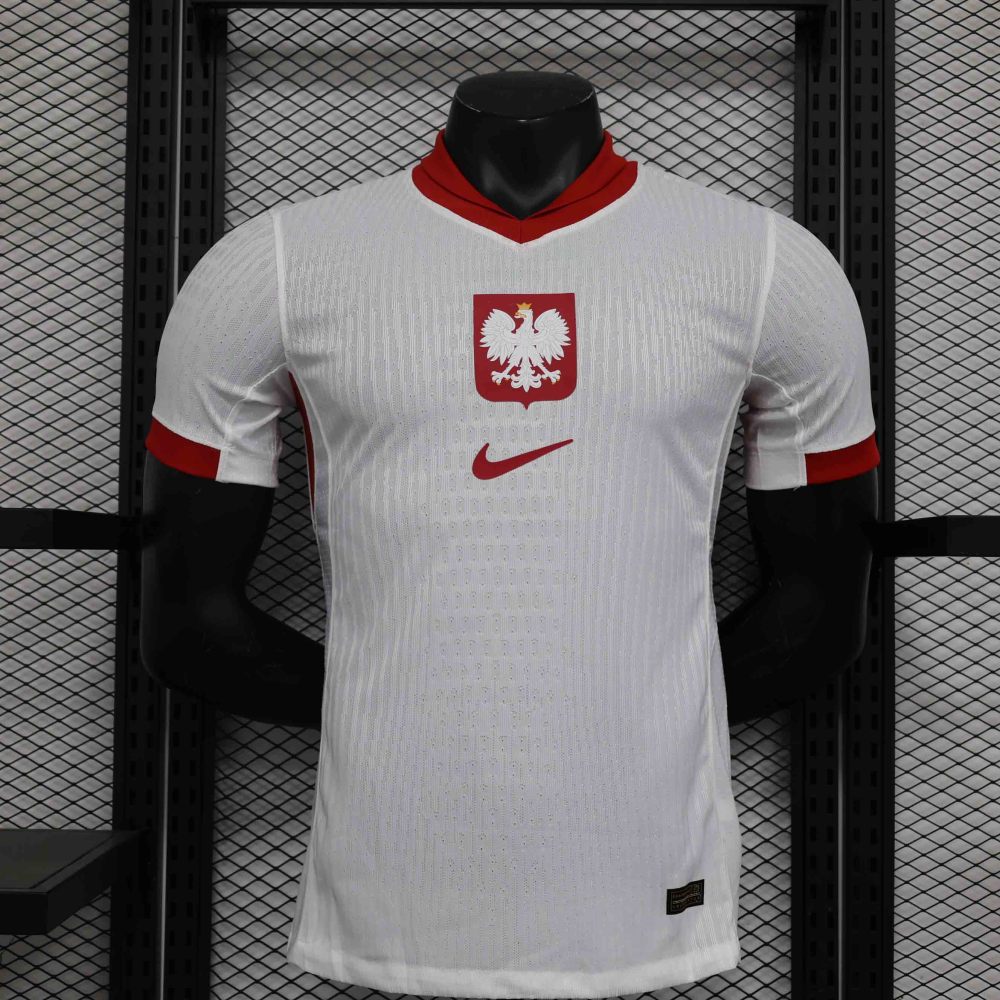 2024 Poland Euro Cup Home Football Jersey Player Version
