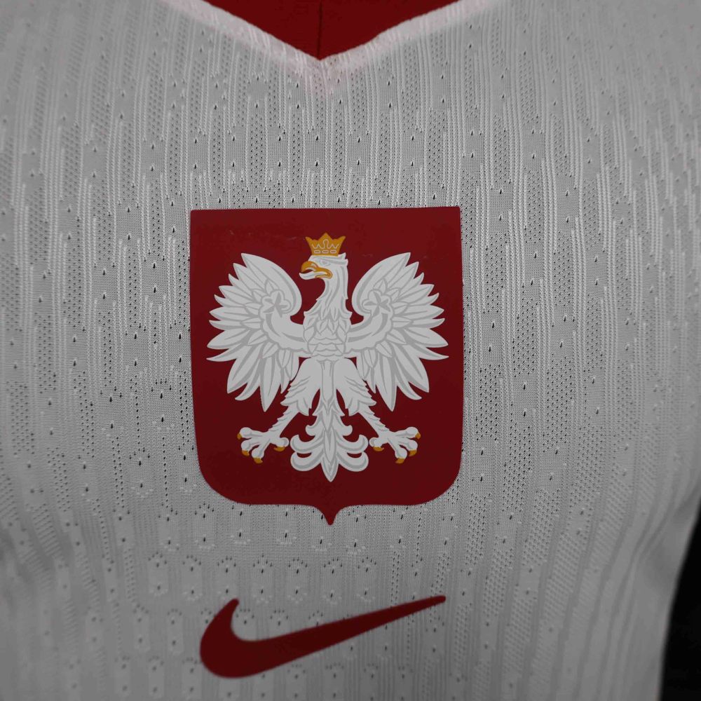 2024 Poland Euro Cup Home Football Jersey Player Version