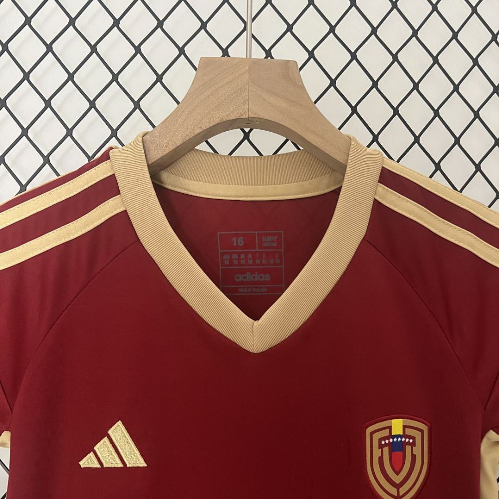 2024 Venezuela  Copa America Home Soccer Kids Kit Jersey+Shorts