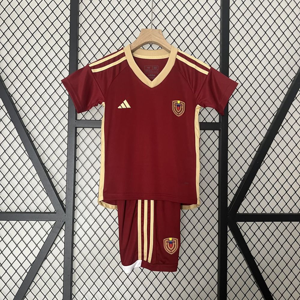 2024 Venezuela  Copa America Home Soccer Kids Kit Jersey+Shorts