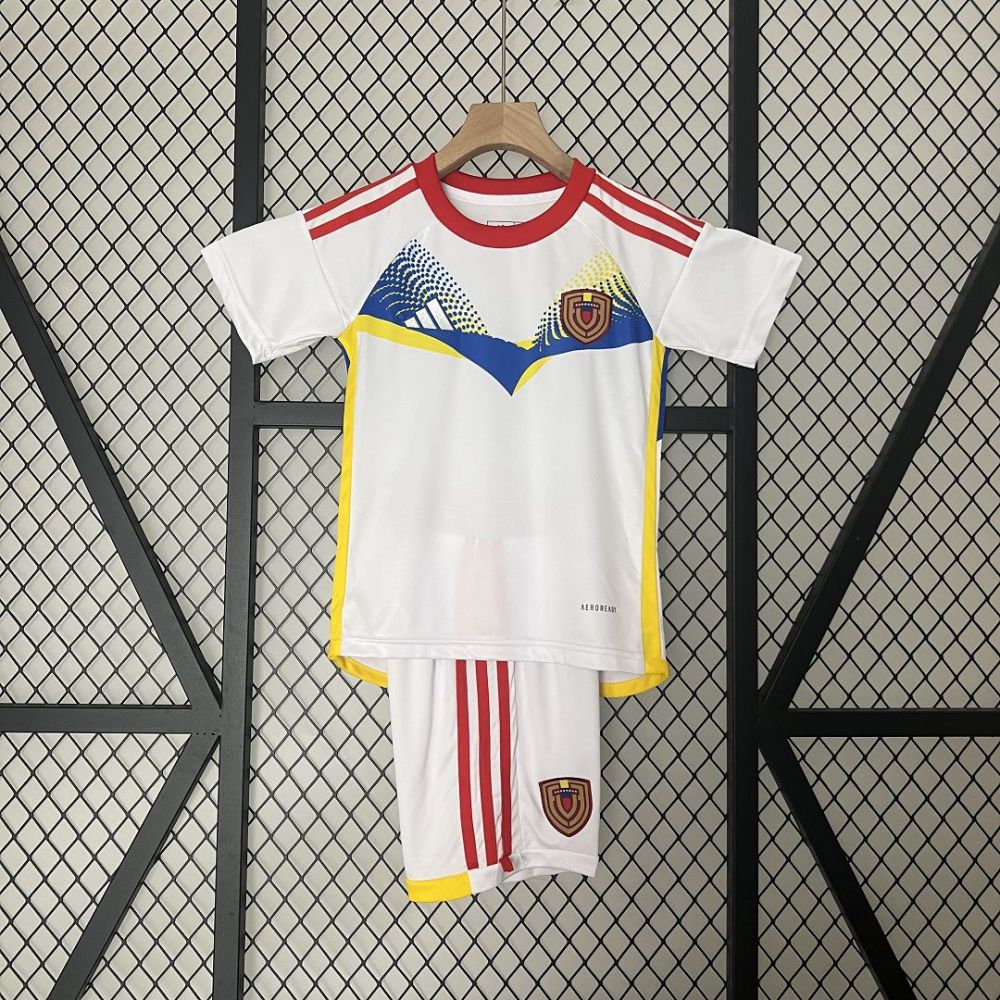 2024 Venezuela  Copa America Away Soccer Kids Kit Jersey+Shorts