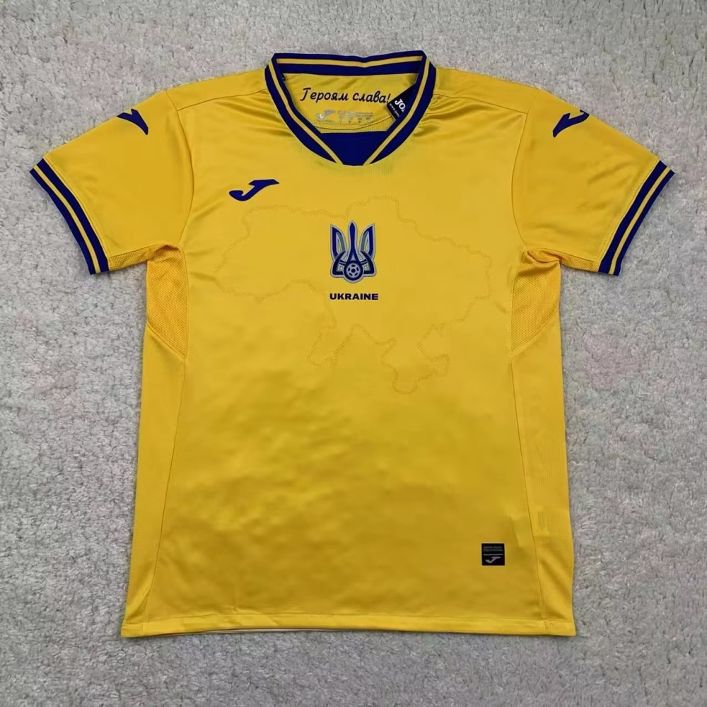 2024 Ukraine  Euro Cup Home Football Jersey