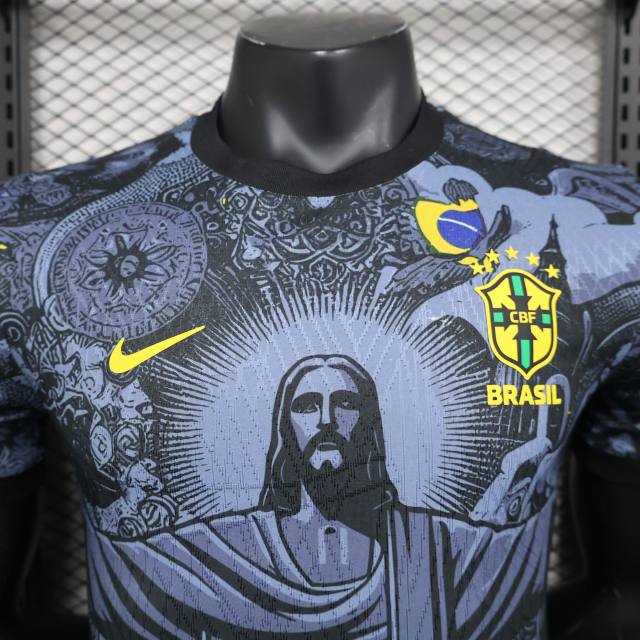 2024 Brazil Christ the Redeemer Special Kit Player Version Shirt Football