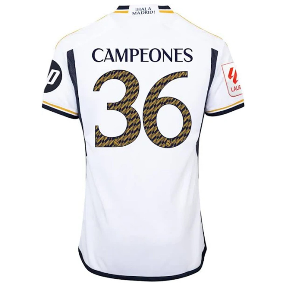 23-24 [CAMPEONES #36] Real Madrid Home Jersey