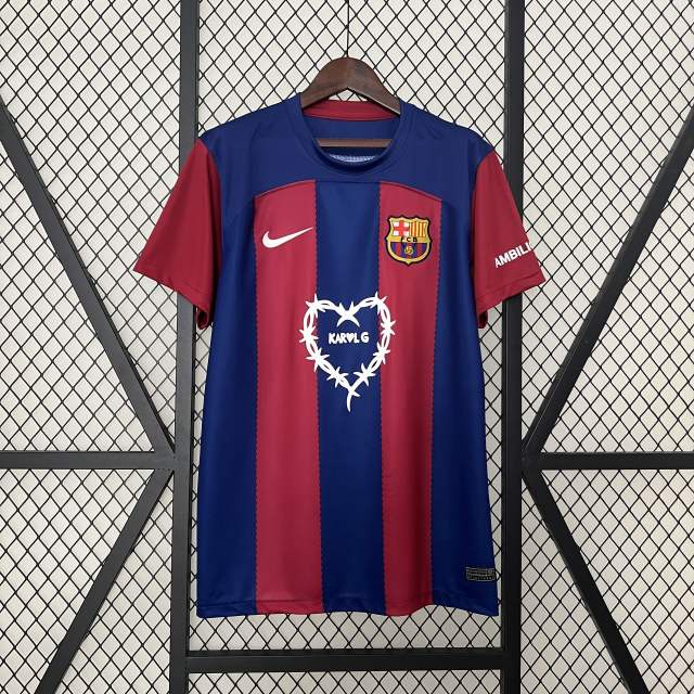 23-24 Barcelona Home KarolG Clásico Special Edition Kit Jerseys