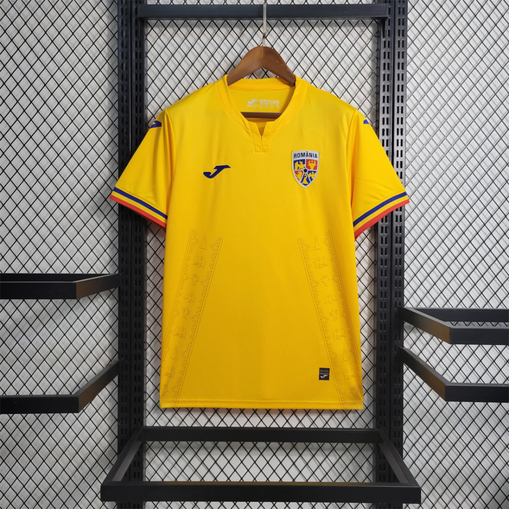 2024 Romania Euro Cup Home Football Jersey