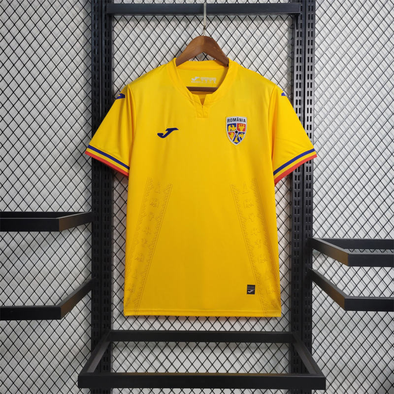 2024 Romania Euro Cup Home Football Jersey