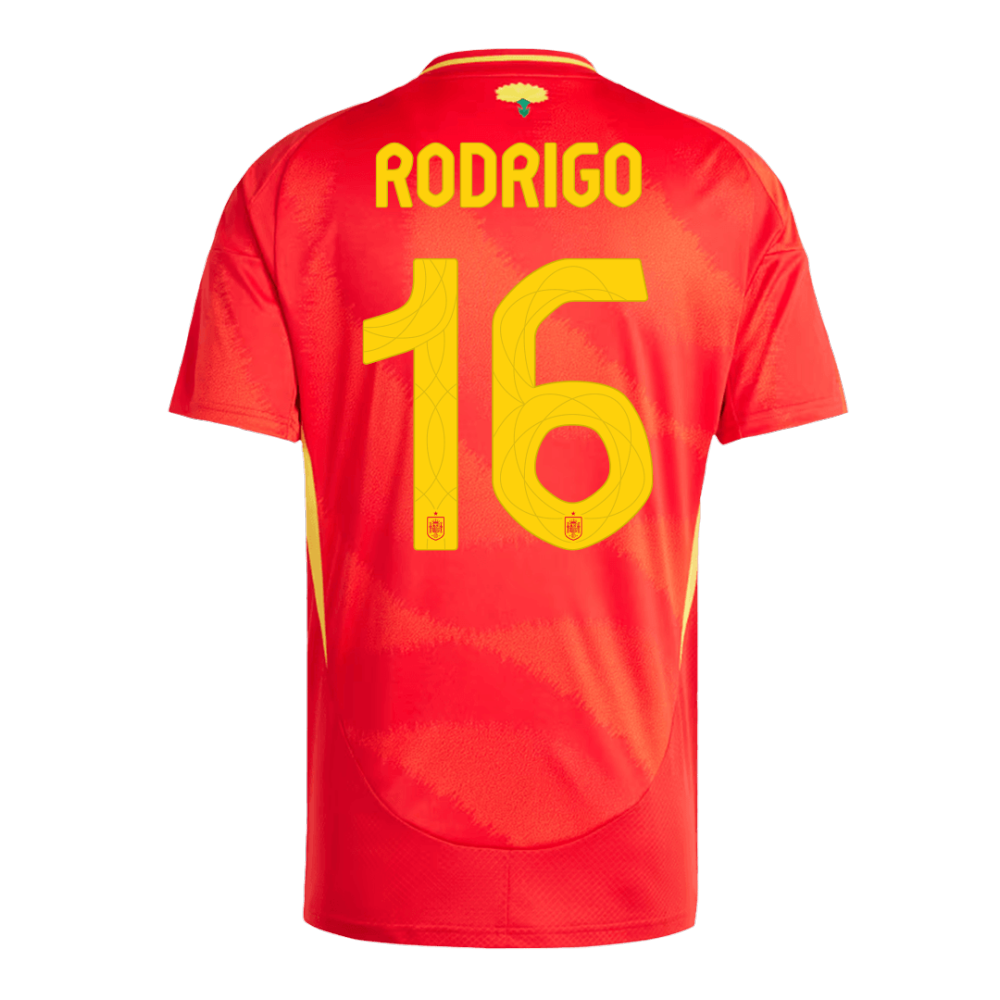 2024 Spain RODRIGO #16 Euro Cup Home Football Jersey