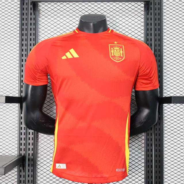 2024 Spain Euro Cup Home Football Jersey Player Version