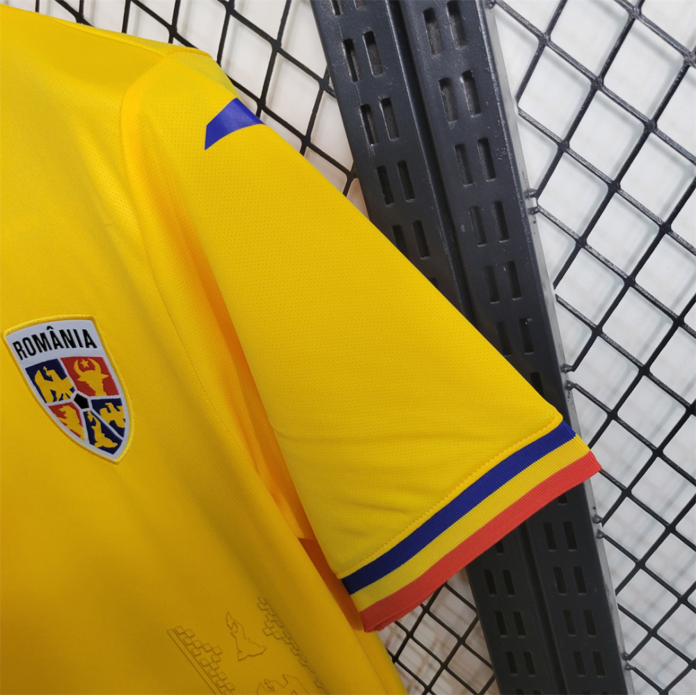 2024 Romania Euro Cup Home Football Jersey