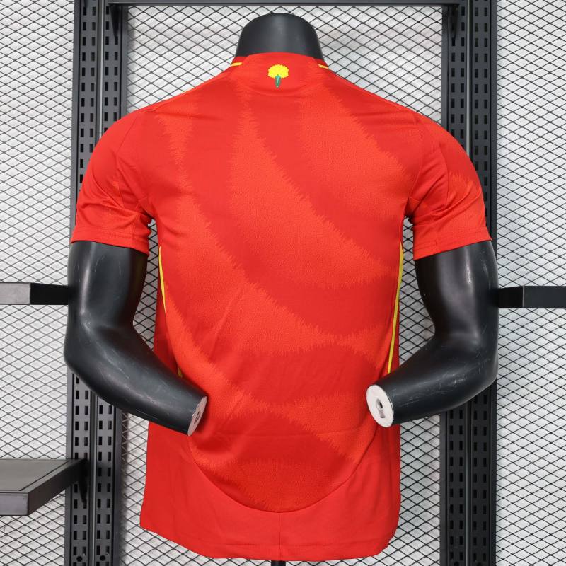 2024 Spain Euro Cup Home Football Jersey Player Version