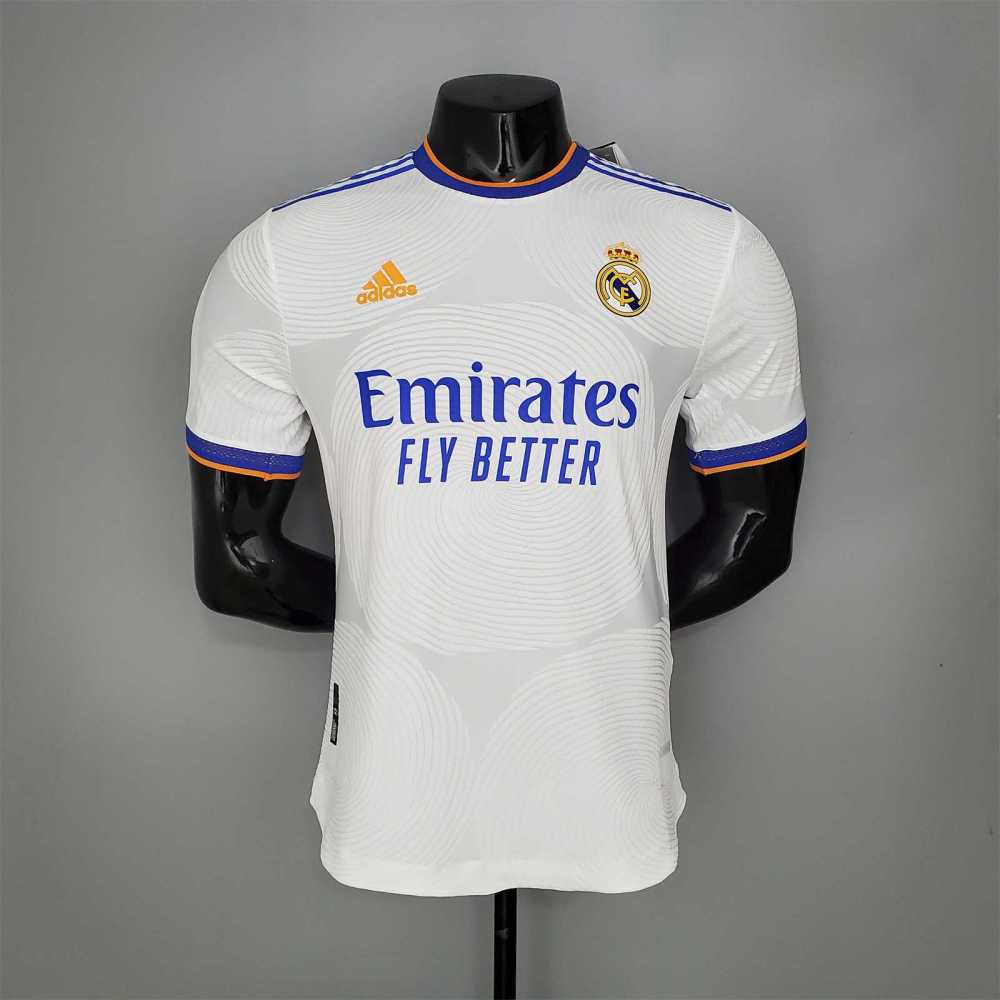 21-22 Real Madrid Home Soccer Jersey Player Version