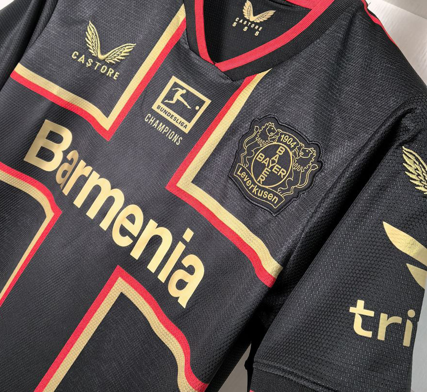 23-24 Bayer 04 Leverkusen Bundesliga Champions Kit Soccer Uniform