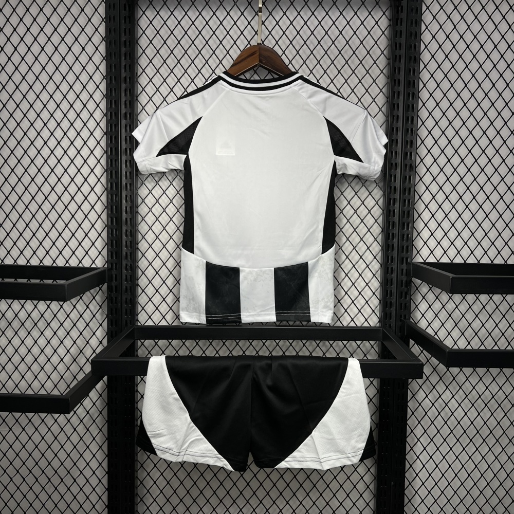24-25 Juventus Home Soccer Kids Kit Jersey+Shorts
