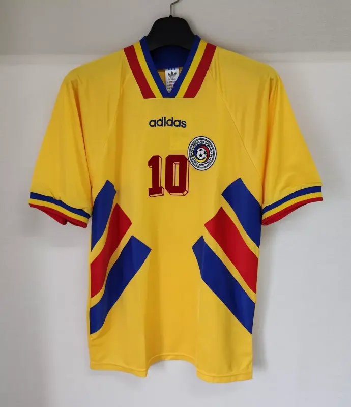 1994 Romania Home Football Retro Jersey