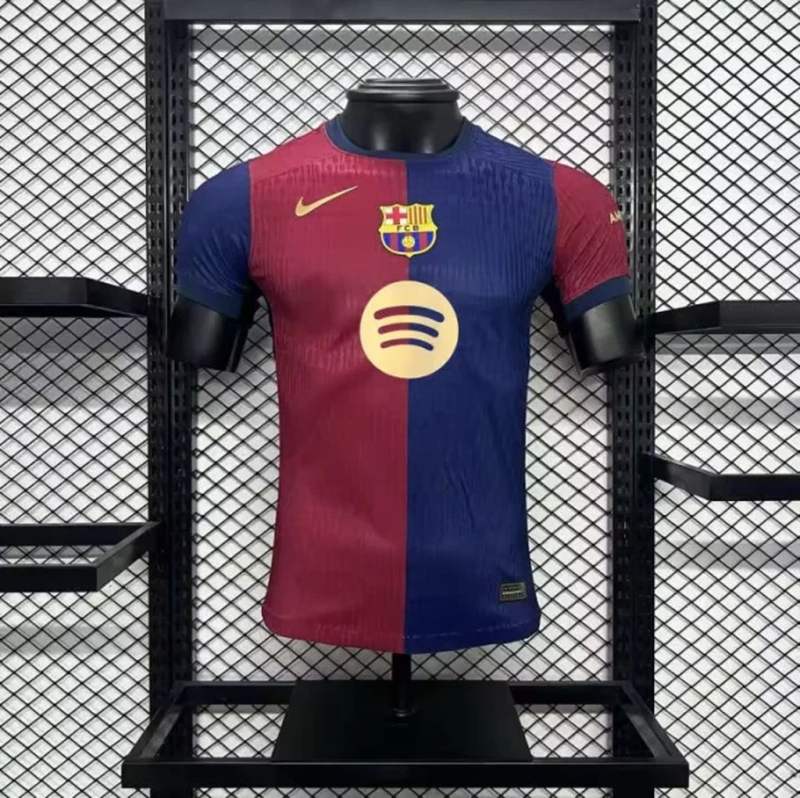 24-25 Barcelona Home Soccer Jersey Player Edition