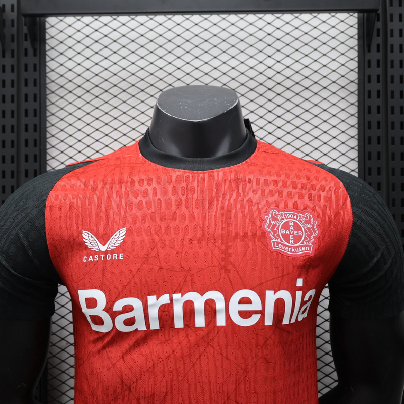 24-25 Bayer 04 Leverkusen Home Soccer Jersey Player Version