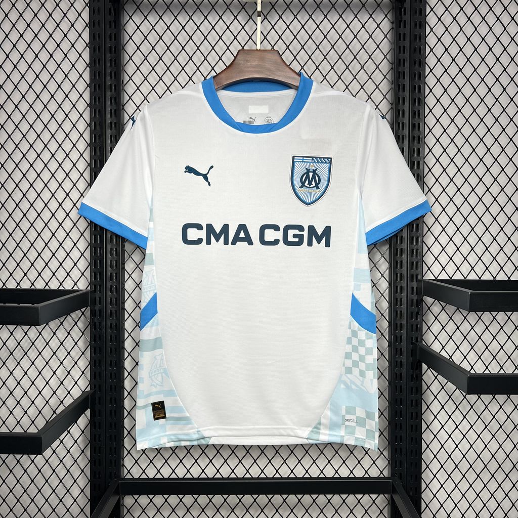 24-25 Marseilles Home Soccer Jersey