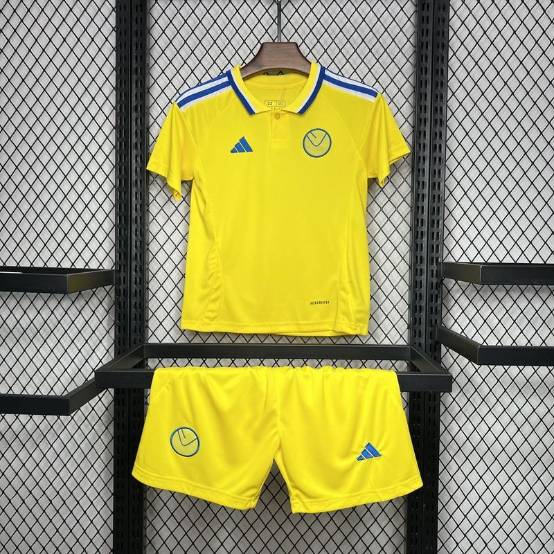 24-25 Leeds United Away Kids Kit Jersey+Shorts