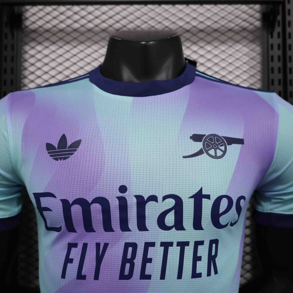24-25 Arsenal Third Away Soccer Jersey Play Version