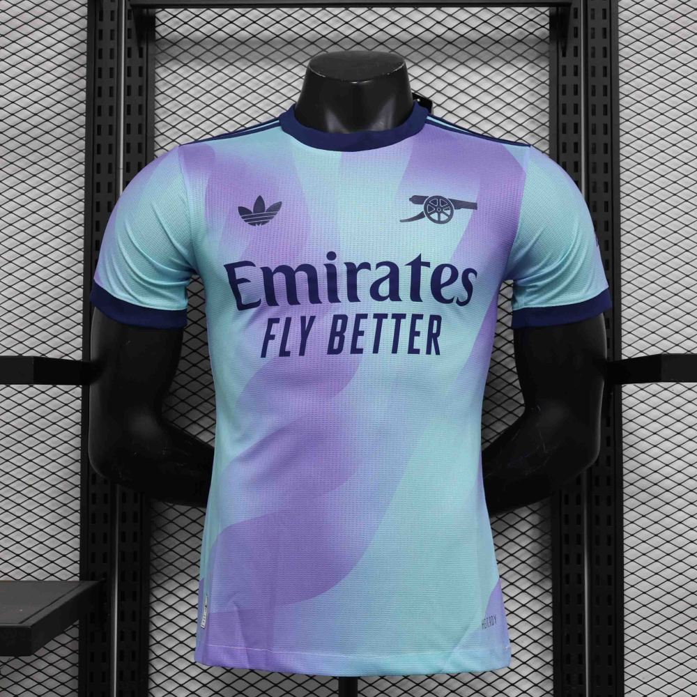 24-25 Arsenal Third Away Soccer Jersey Play Version