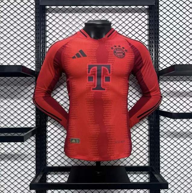 24-25 Bayern Munich Home Player Version Long Sleeve