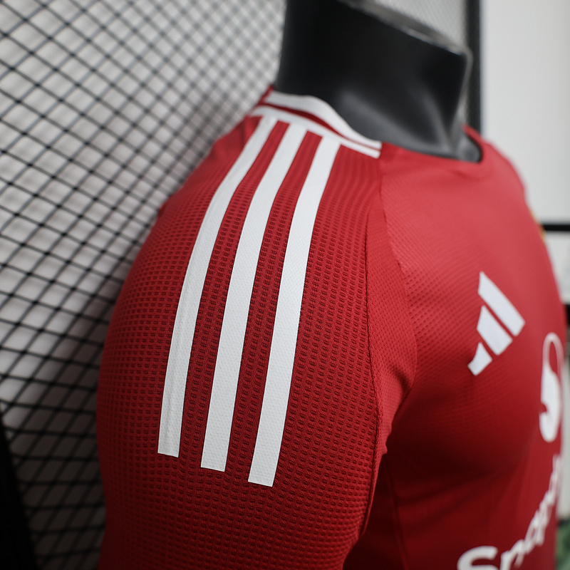 24-25 Manchester United Home Long Sleeve Player Version