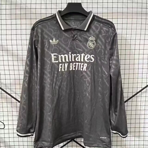24-25 Real Madrid Third Away Soccer Jersey Long Sleeve
