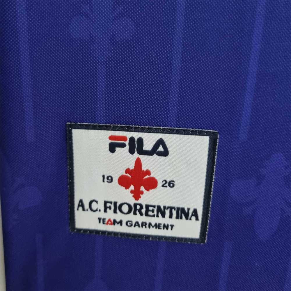 1997-1998 Fiorentina Soccer Home Jersey Retro Version