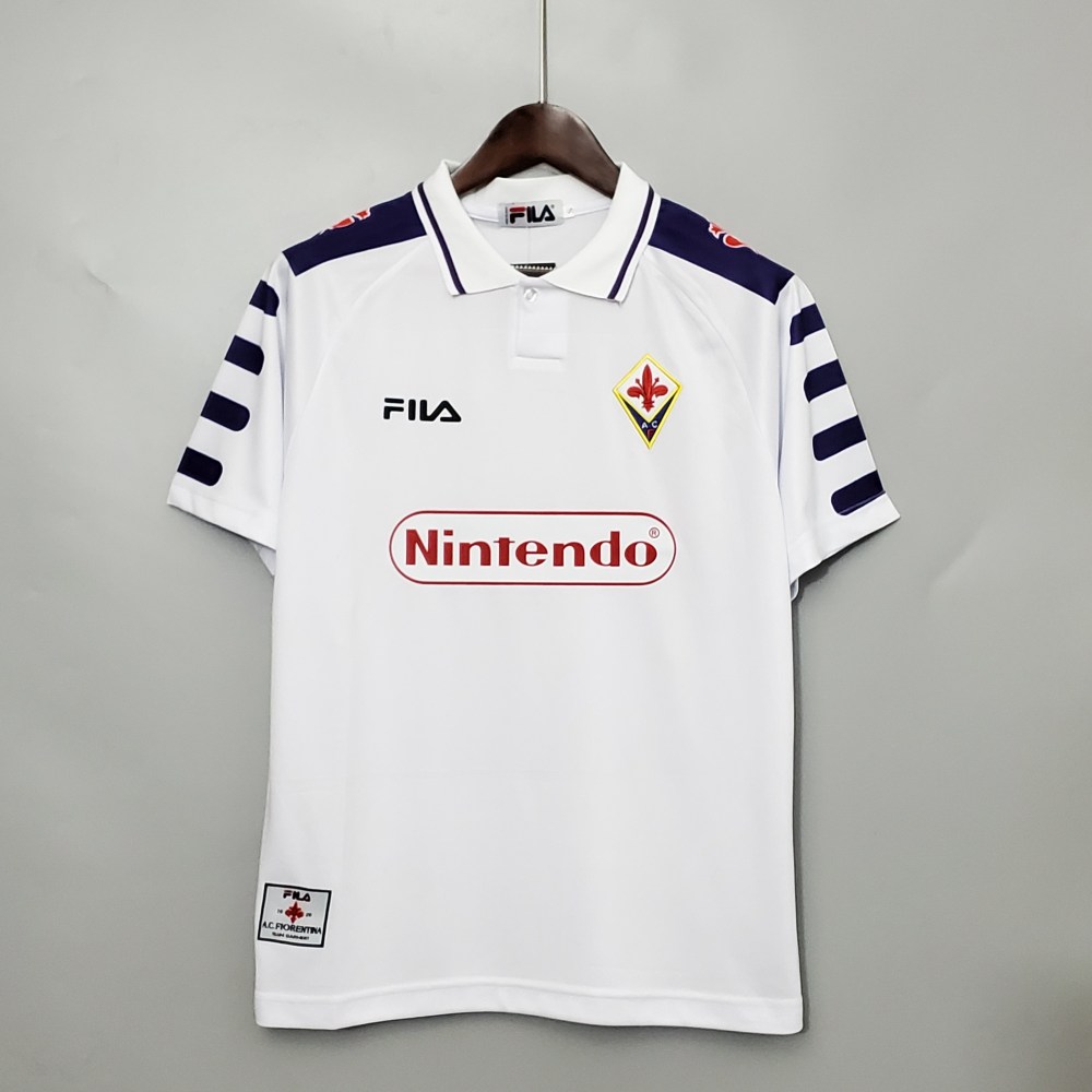 1998-1999 Fiorentina Soccer Away Jersey Retro Version