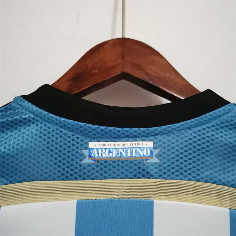 2014 Argentina World Cup Soccer Home Retro Jersey