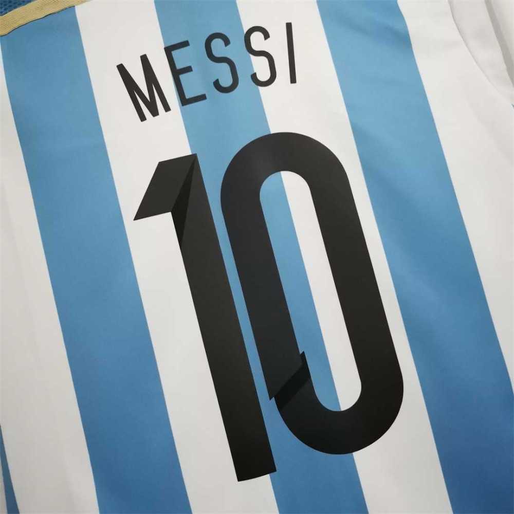 2014 Argentina World Cup Soccer Home Retro Jersey