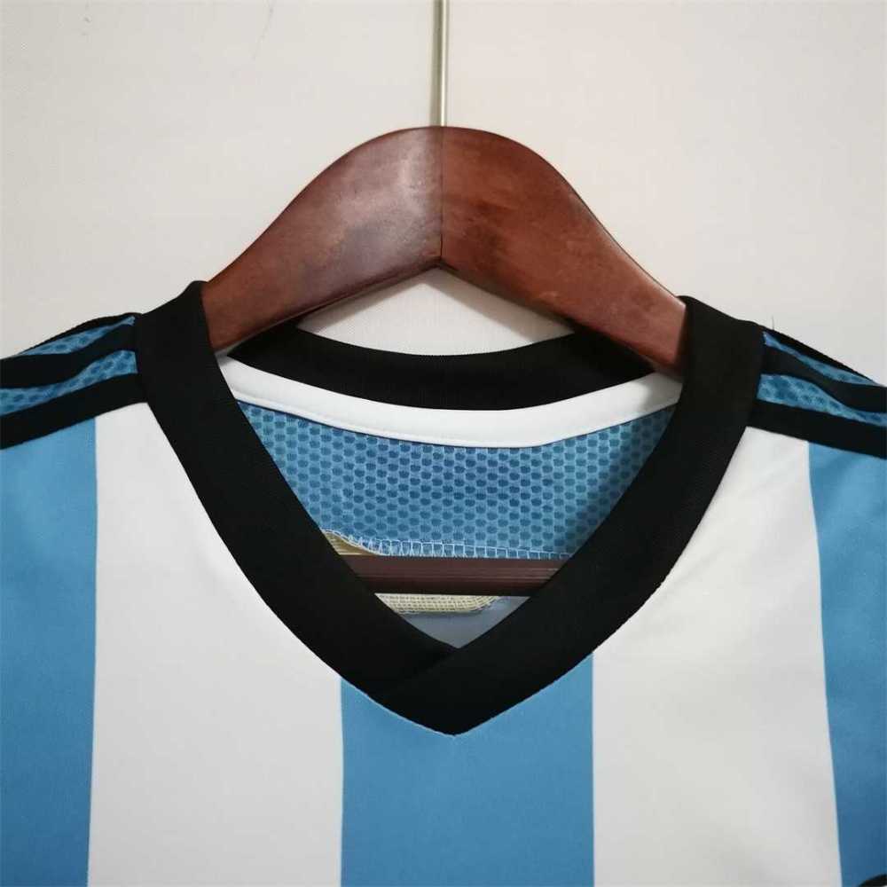 2014 Argentina World Cup Soccer Home Retro Jersey