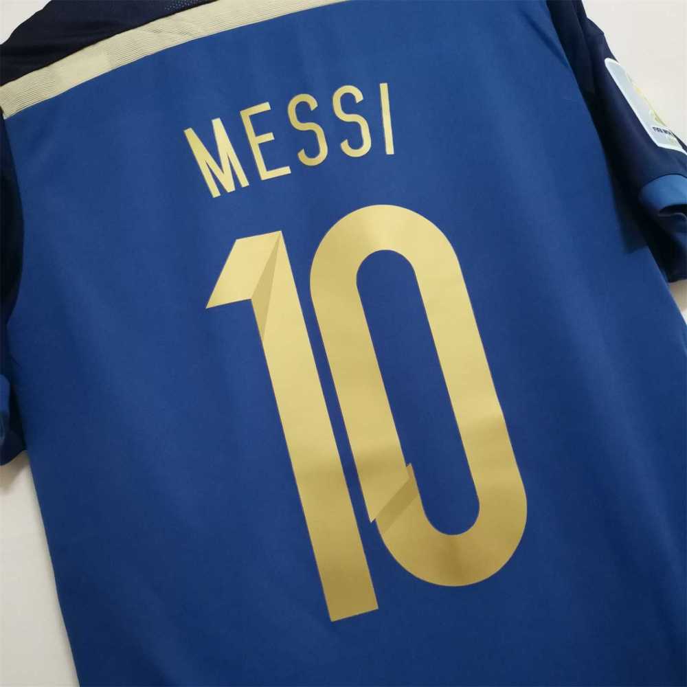 2014 Argentina World Cup Soccer Away Retro Jersey