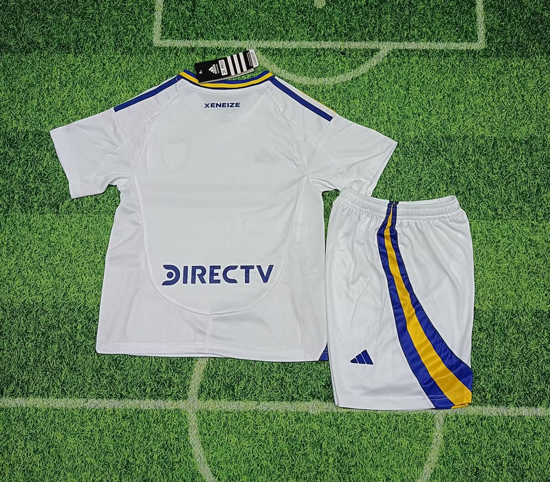 24-25 Boca Juniors  Away Kids Kit Jerseys+Shorts