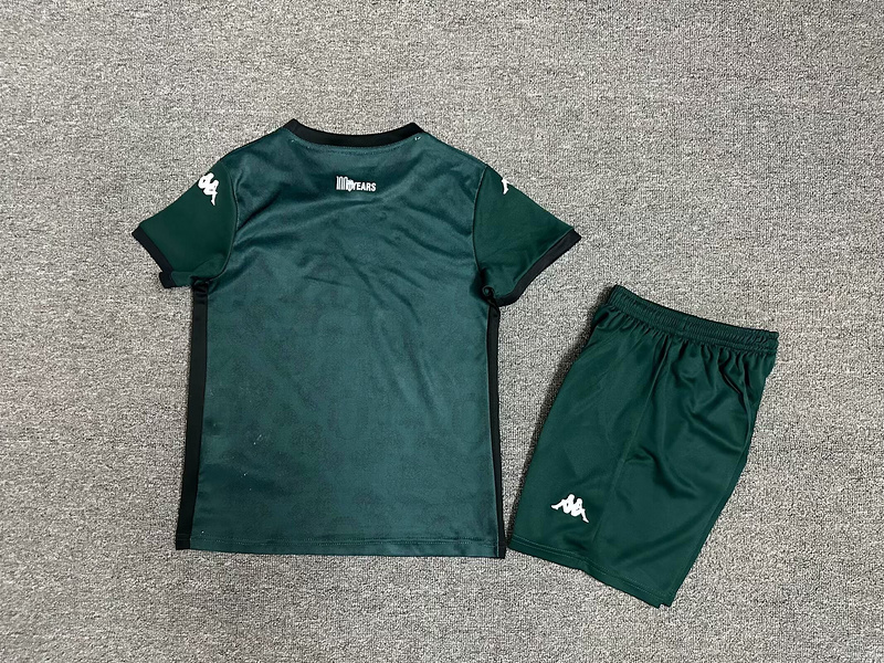 24-25  AS Monaco Away Kids kit Jerseys+Shorts