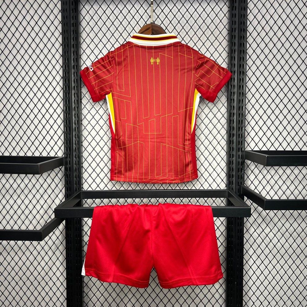 24-25 Liverpool Home Football Kids Kit Jersey+Shorts