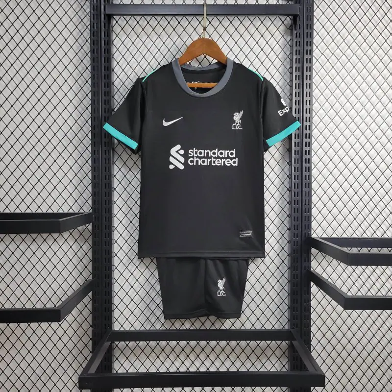 24-25 Liverpool Away Football Kids Kit Jersey+Shorts
