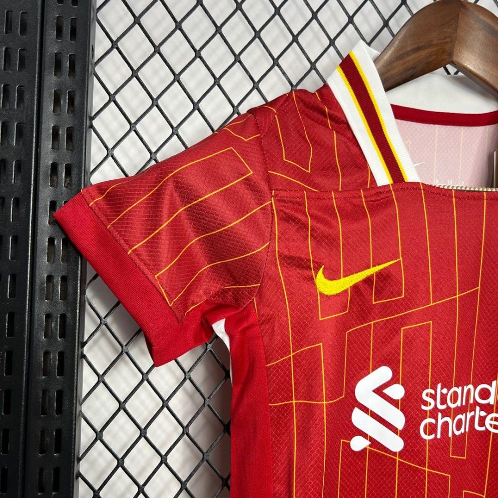24-25 Liverpool Home Football Kids Kit Jersey+Shorts