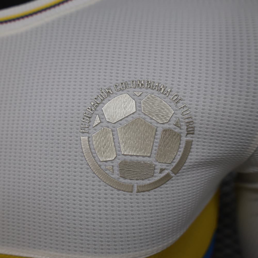 2024 Colombia 100th White Anniversary Jersey Player Version Long Sleeve