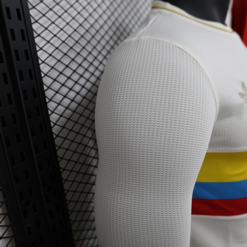 2024 Colombia 100th White Anniversary Jersey Player Version Long Sleeve