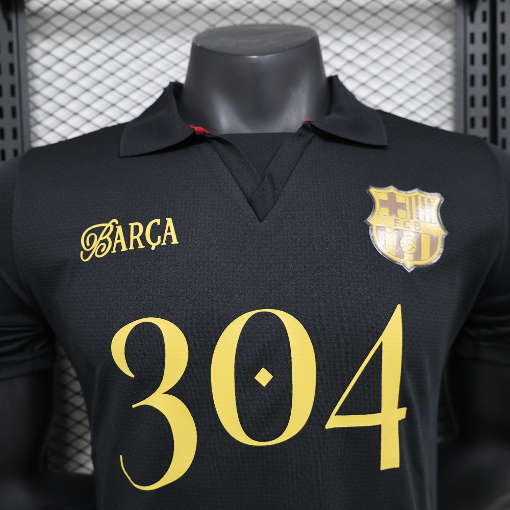 24-25 Barcelona LAMINE YAMAL Black Soccer Jersey Player Version