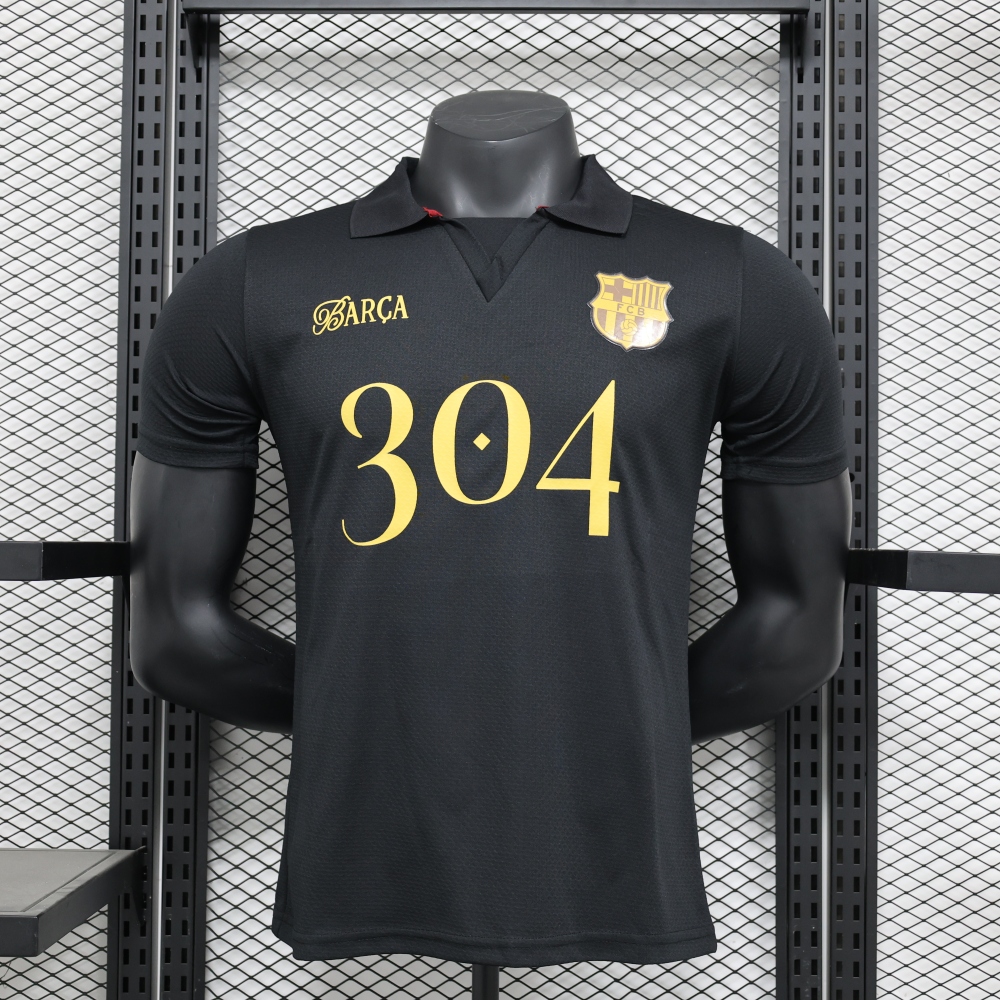 24-25 Barcelona LAMINE YAMAL Black Soccer Jersey Player Version