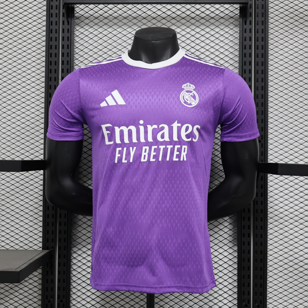 16-17 Real Madrid Away Retro Purple Jersey Player Version