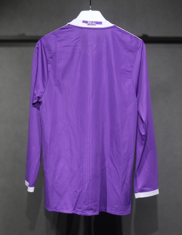 16-17 Real Madrid Away Retro Purple Jersey Long Sleeve Player Version