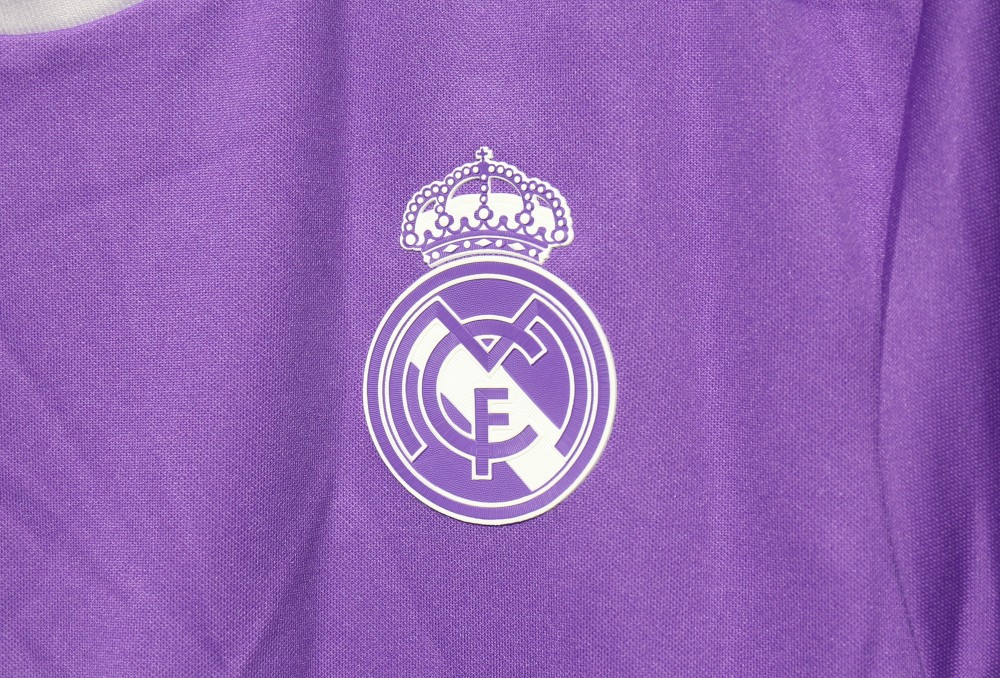 16-17 Real Madrid Away Retro Purple Jersey Long Sleeve Player Version