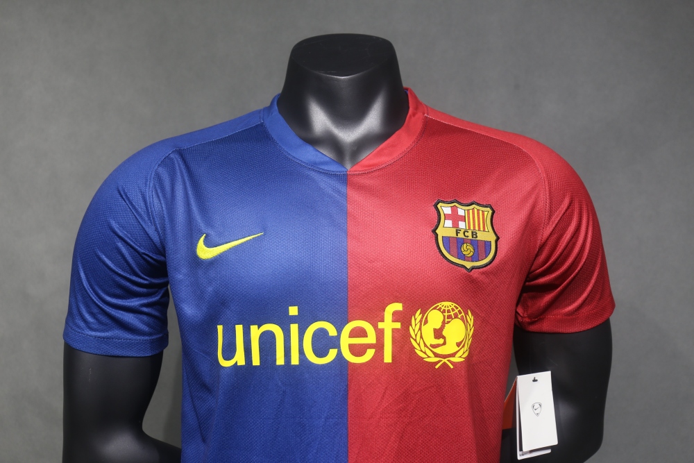 08-09 Barcelona Home Retro Jersey Player Edition