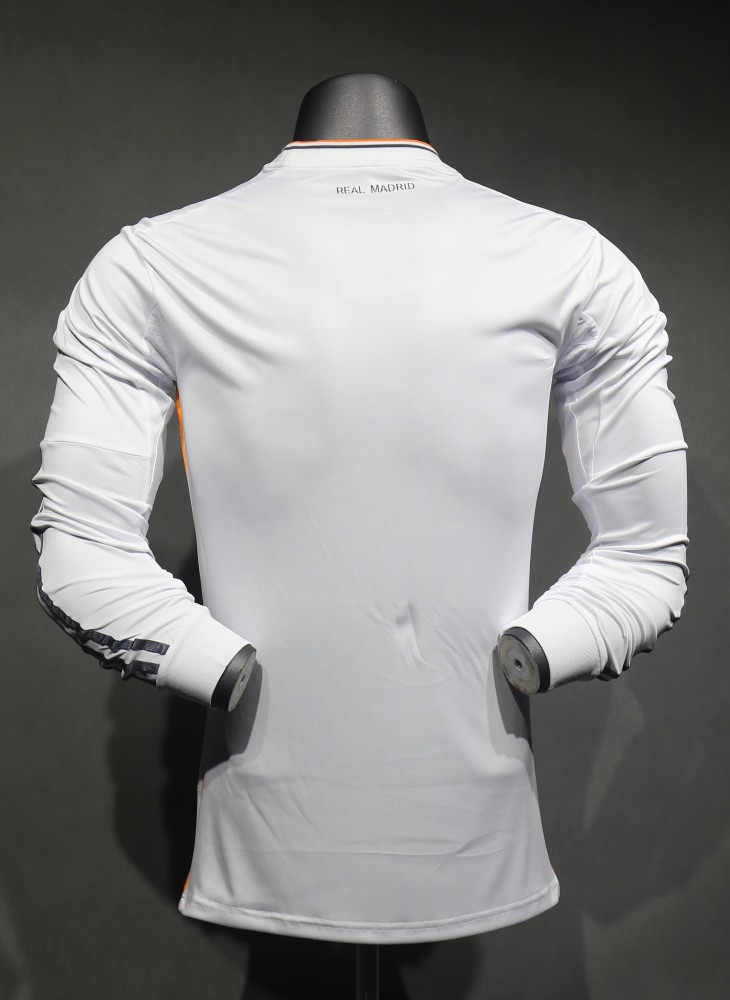2013/14 Real Madrid Home Retro Jersey Player Version Long Sleeve