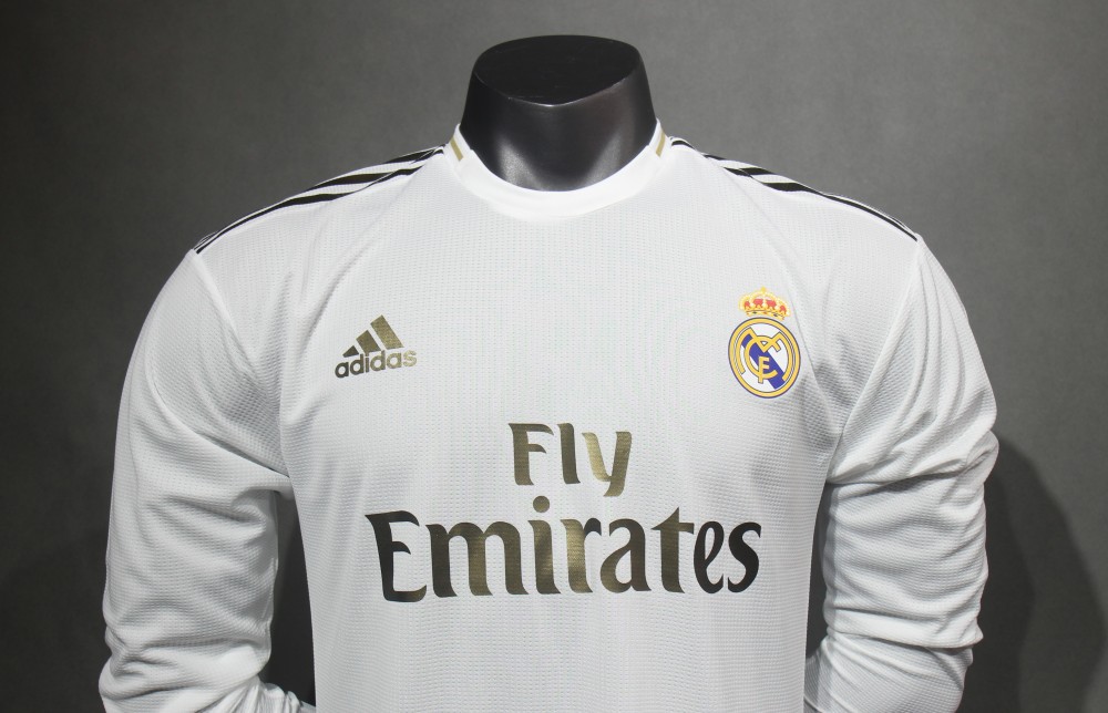 19-20 Real Madrid Home Retro Jersey Player version Long Sleeve